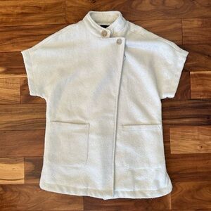 Anthropology Sanctuary Off White Cocoon Wrap Coat size XS